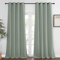 NICETOWN Bedroom Curtain 95 inches Long for Bedroom - Grommet Top Thermal Insulated Energy Saving Sound Reducing Drapes for Living Room, Sage Green, 1 Panel, W52 x L95