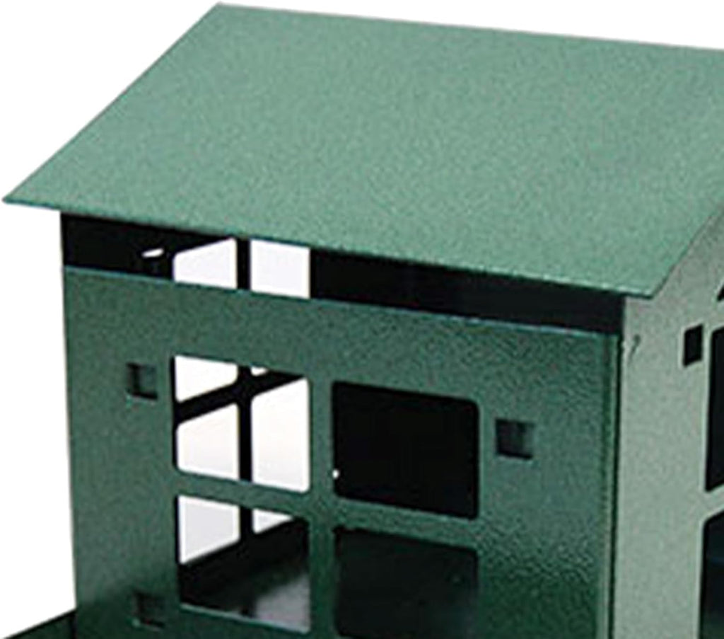 Peanut Pantry Squirrel Feeder - Heavy Duty Steel - Premium Verdigris Finish - Made in USA (SQF1)
