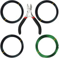 Kebinfen® Bonsai Training Wire Bonsai Wire kit for Bonsai Tree, with Bonsai Wire Cutter - Bonsai Wires Size 1.0 mm/ 1.5 mm/ 2.0 mm (128 Feet Total), Anti-Corrosion and Rust Resistant
