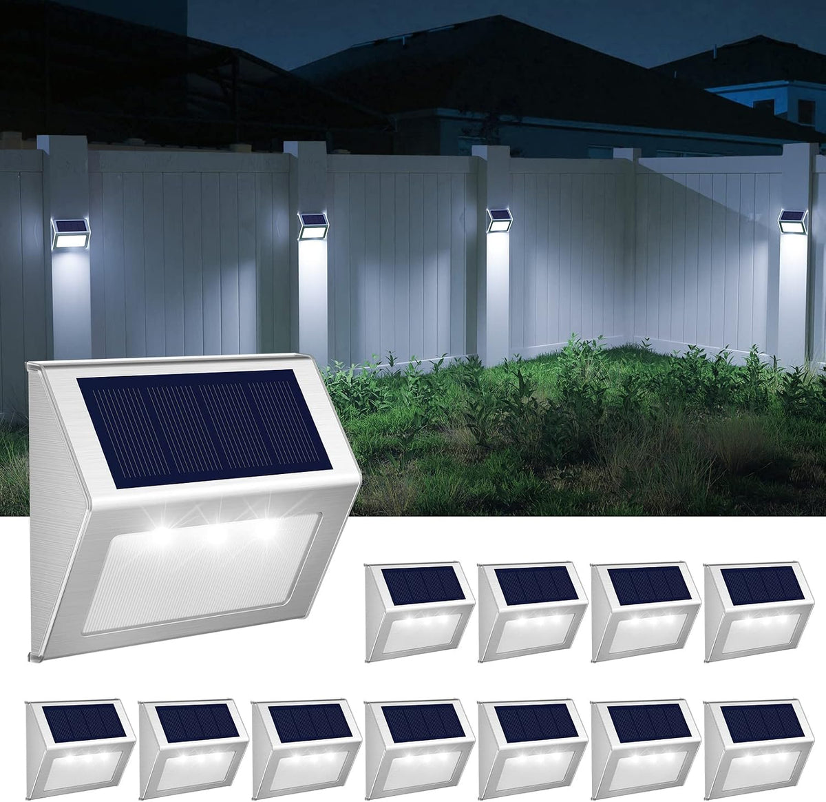 jsot solar deck lights perfect for fence, step, main product view