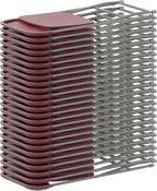 Hercules Series Plastic Folding Chair Red - 10 Pack 650LB Weight Capacity Comfortable Event Chair-Lightweight Folding Chair