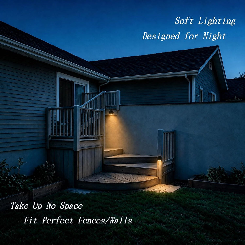 3w outdoor deck lights, 3000k led landscape step, front angle view