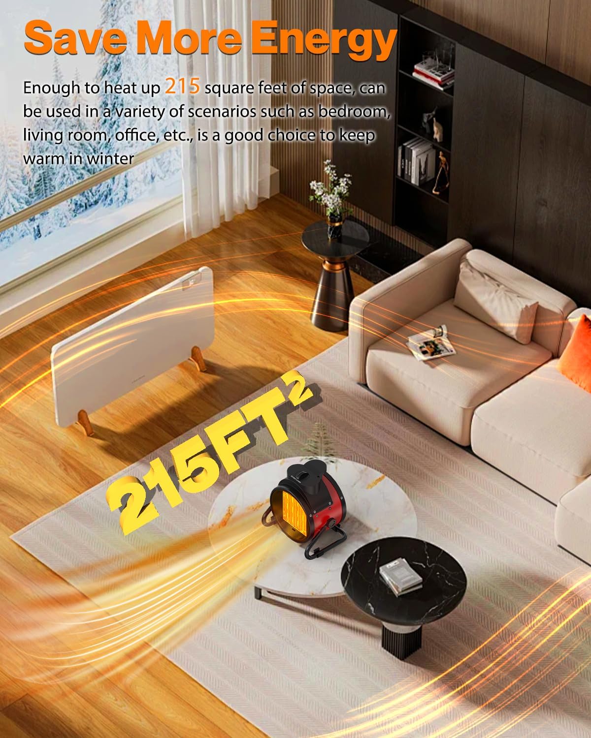 outdoor patio heaters, 1500w portable electric heater with, package contents