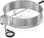 onlyfire Stainless Steel Rotisserie Ring Kit for Weber 22" Kettle Grills | Turns Your Kettle Into A Chicken Roaster