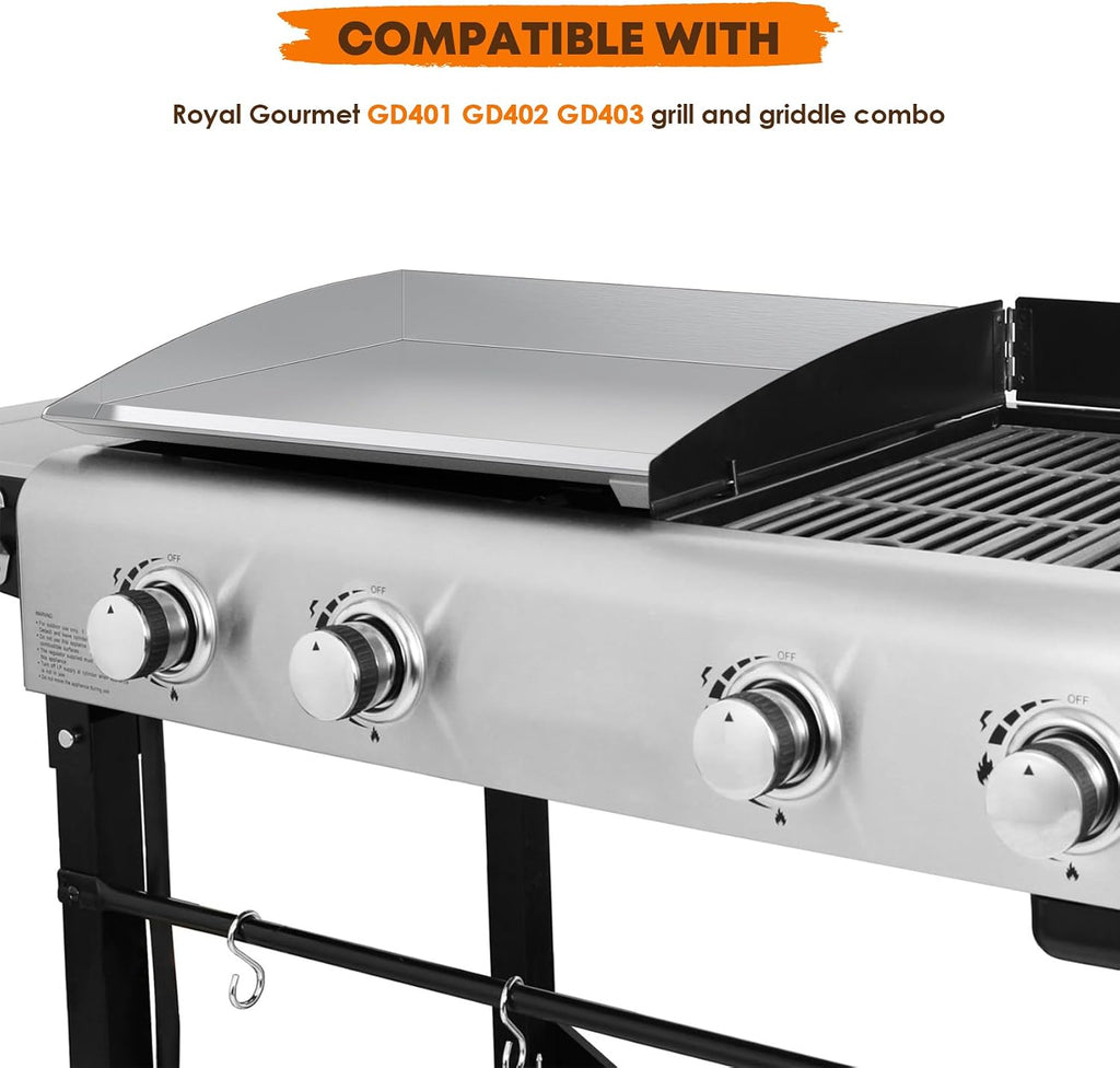 Stanbroil Replacement Griddle Top for Royal Gourmet GD401 GD402 GD403 | Stainless Steel Replacement Griddle Top, Fits Royal Gourmet GD401/GD402/GD403 Grill & Griddle Combo