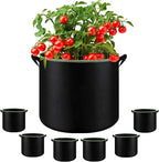 6-Pack 5 Gallon Grow Bags - 300G Heavy Duty Aeration Fabric Pots with Handles,Thickened Nonwoven Planter Bags for Vegetables Flowers Fruits