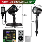 Laser Christmas Projector Lights Outdoor: Waterproof Outdoor Christmas Decorations Laser Light, Projection Christmas Lights for Outside with 5 Patterns, Xmas Spotlight for Yard Garden Holiday Party