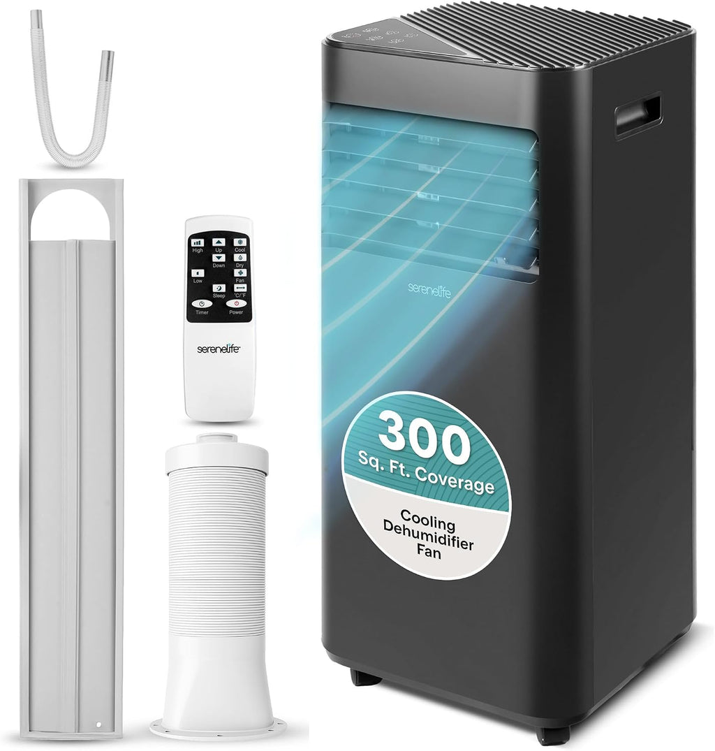 serenelife portable air conditioner 8000 btu | 3-in-1, main product view