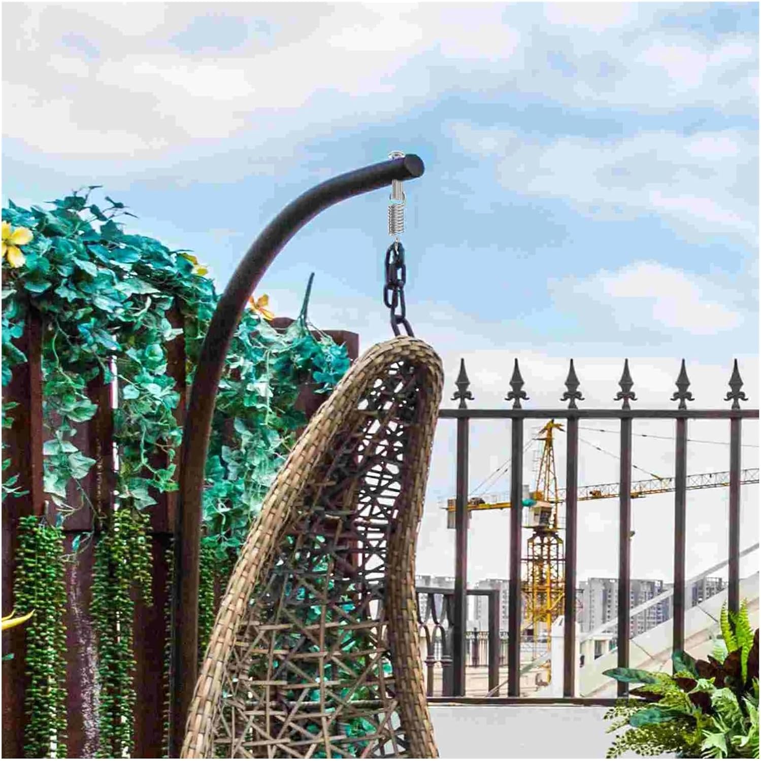 Hammock Chair Spring Swing Hardware Heavy Duty Spring Hook Suspension Extension Pin For Indoor And Outdoor Hanging Chair