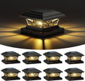 solar post cap lights outdoor waterproof, dual light, main product view