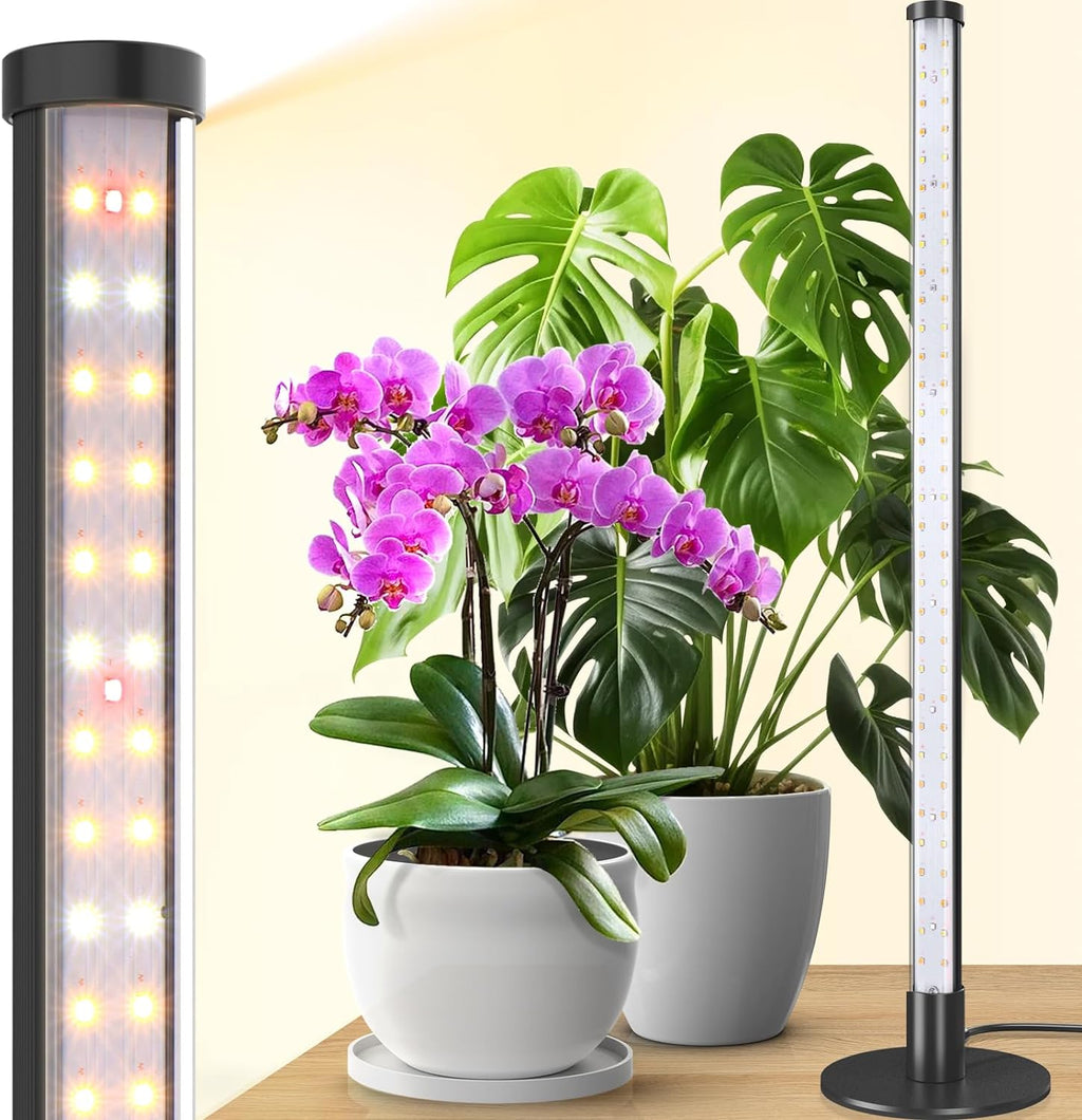 Barrina T10 Standing Grow Light for Indoor Plants, 20W 2FT, Full Spectrum | Desk LED Plant Light, Hanging and Standing Mount, Table Top Vertical Grow Lights with On/Off Switch, Ideal for Plants Growth