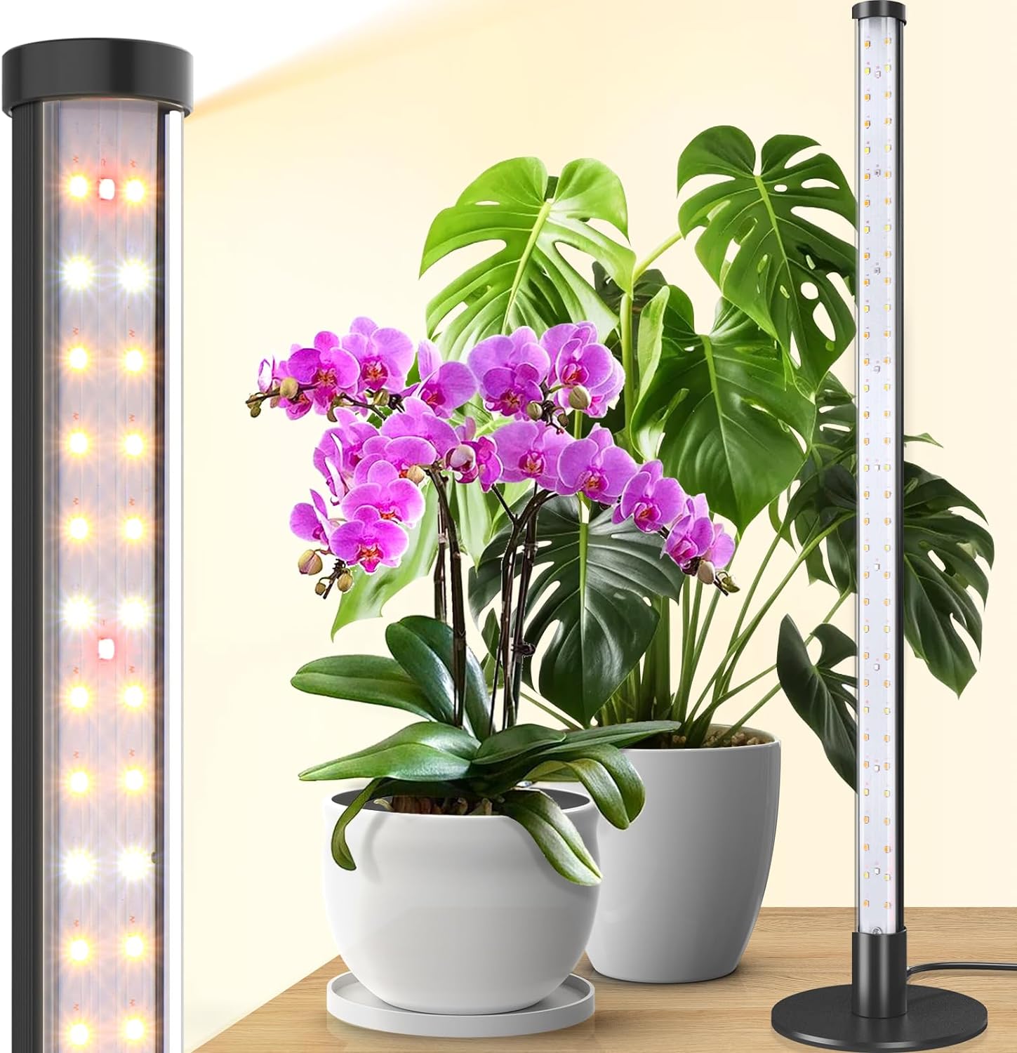 Barrina T10 Standing Grow Light for Indoor Plants, 20W 2FT, Full Spectrum | Desk LED Plant Light, Hanging and Standing Mount, Table Top Vertical Grow Lights with On/Off Switch, Ideal for Plants Growth