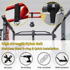 4 PCS Short Straps Tree Swing Straps Hanging Kit, with Carabiners, Heavy Duty Suspension Kits for Gym Fitness Cable Machine Extension, Hanging Pulleys, Rings,Hammock Tree Straps