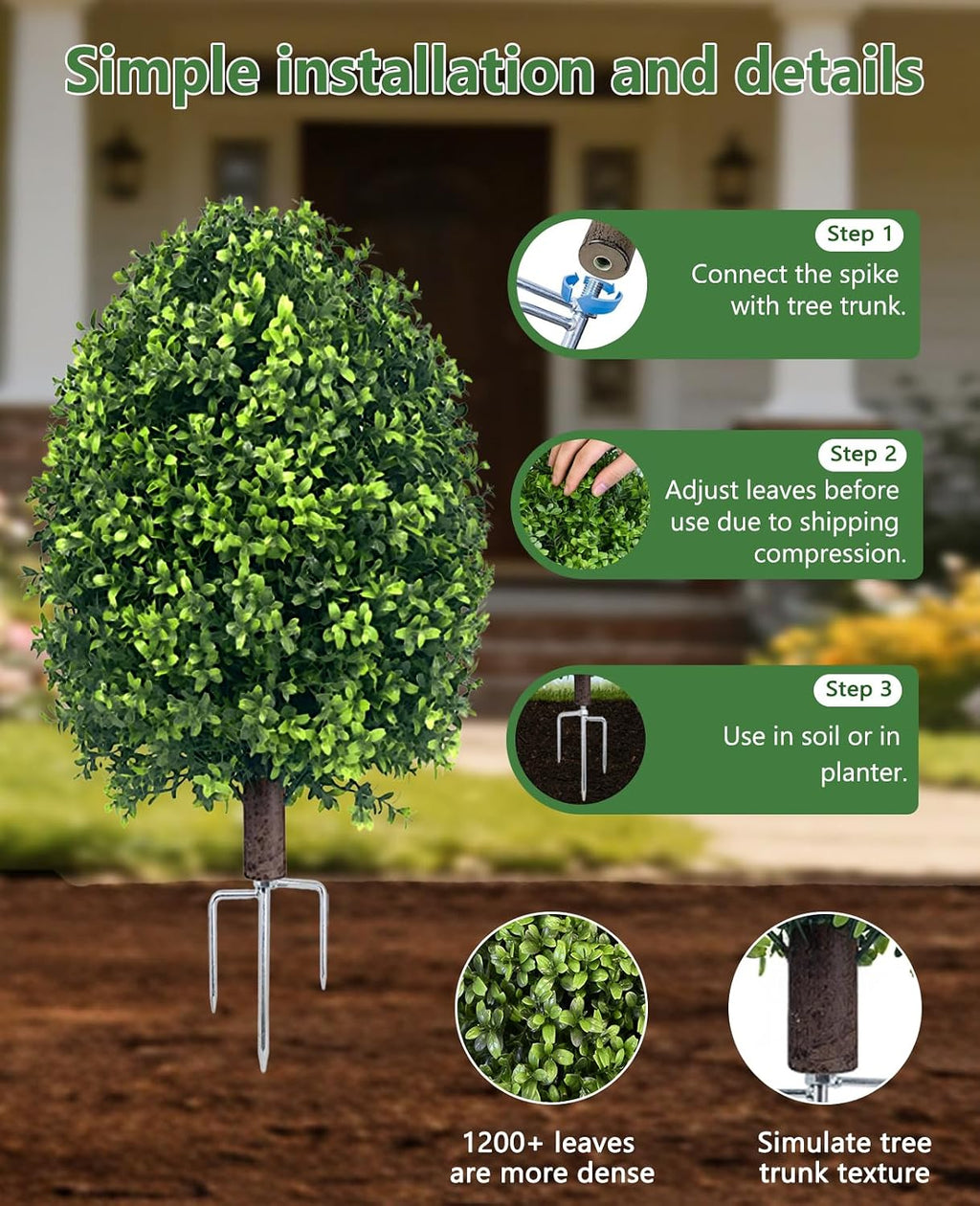 fake bushes boxwood balls,27‘’ faux boxwood topiary outdoor showing dimensions
