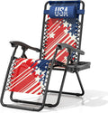 Magshion Zero Gravity Lounge Chair, Reclining Camping Chair | 95°-160° Adjust, Folding Patio Recliner for Outdoor, Side Tray & Cup Holder, Pillow, Portable Lounger for Beach Pool Patio