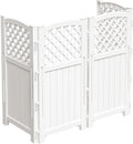 devoko resin outdoor privacy fence, 4 privacy screen, main product view