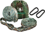 pys XL Hammock Straps - 12ft Camo Tree Straps, 12+1 Adjustable Loops, 2 Carabiners Included with 1000lbs Fit for Any Hammocks, Perfect for Hiking and Backpacking