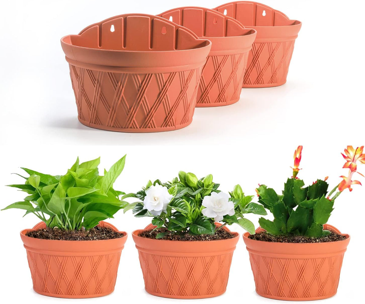 sungmor wall hanging planters,11.5 inch hanging flower pots shown in use