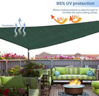 E&K Sunrise 17' x 17' x 17' Sun Shade Sail Triangle Canopy Shade Cover UV Block for Patio Backyard Garden Outdoor (Green)