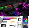 acrylic interior car led lights with remote and, main product view
