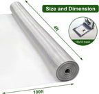 aluminum window screen mesh, 4'x100' replacement mosquito net, close-up detail