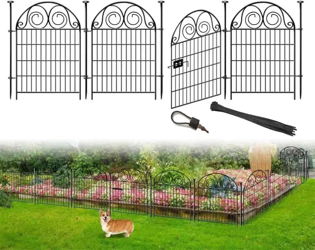 getlay tall garden fence with gate, 36 inch(h), main product view