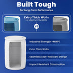 55-Gallon Water Storage Barrel, BPA Free, Emergency Water Supply - Eco Friendly - Made in USA (Blue)