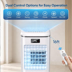 swamp cooler, 3-in-1 portable air conditioners，evaporative air cooler on a desk or shelf