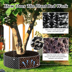 Air Pruning Containers, 25 Gallon Air Pruning Planters, 100 Liter 20" X 20" D/H Special Packing Interlocked Large Air Root Pruning Planters for Big Tree Grow Outdoor, Black, 5 Packs
