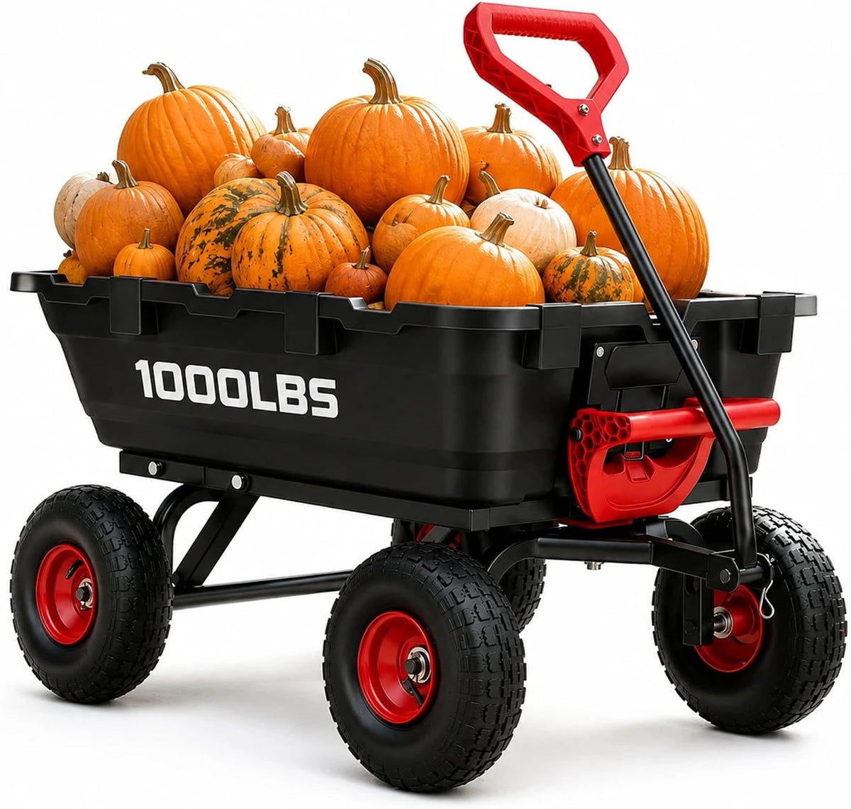 autodaya garden dump cart wagon 1000 lbs, heavy, main product view