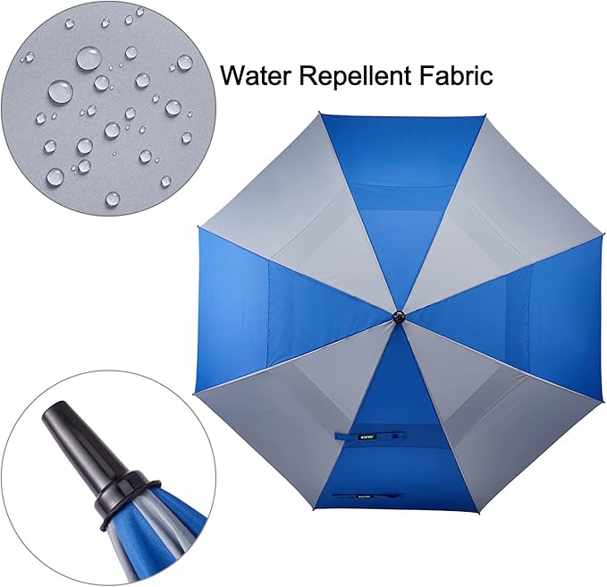 G4Free 47/54/62/68/72 Inch Automatic Open Golf Umbrella Oversize Extra Large Double Canopy Vented Windproof Waterproof Stick Umbrellas