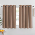 NICETOWN Blackout Drapery Curtain Panel - Window Treatment Thermal Insulated Solid Grommet Blackout Drape for Bedroom (1 Panel, 52 by 45 inches, Cappuccino)
