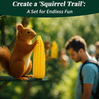 1 Pcs Squirrel Corn Cob Feeder Metal Platform Tree Post Mount | Backyard Wildlife Feeding Station, Rust Resistant Green Finish, Mounting Hardware Included, Fits Tree Trunk or Fence Post