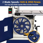 band saw, 14 inch bandsaw for woodworking, 1445 shown in use