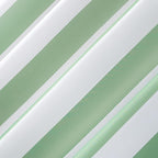 Sun Zero Valencia Cabana Stripe Indoor/Outdoor UV Protectant Energy Efficient Grommet Curtain Panel Pair, 54" x 95", Spa Green, 2-Pack