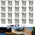 rnehon led outdoor deck lights kits, warm white, main product view