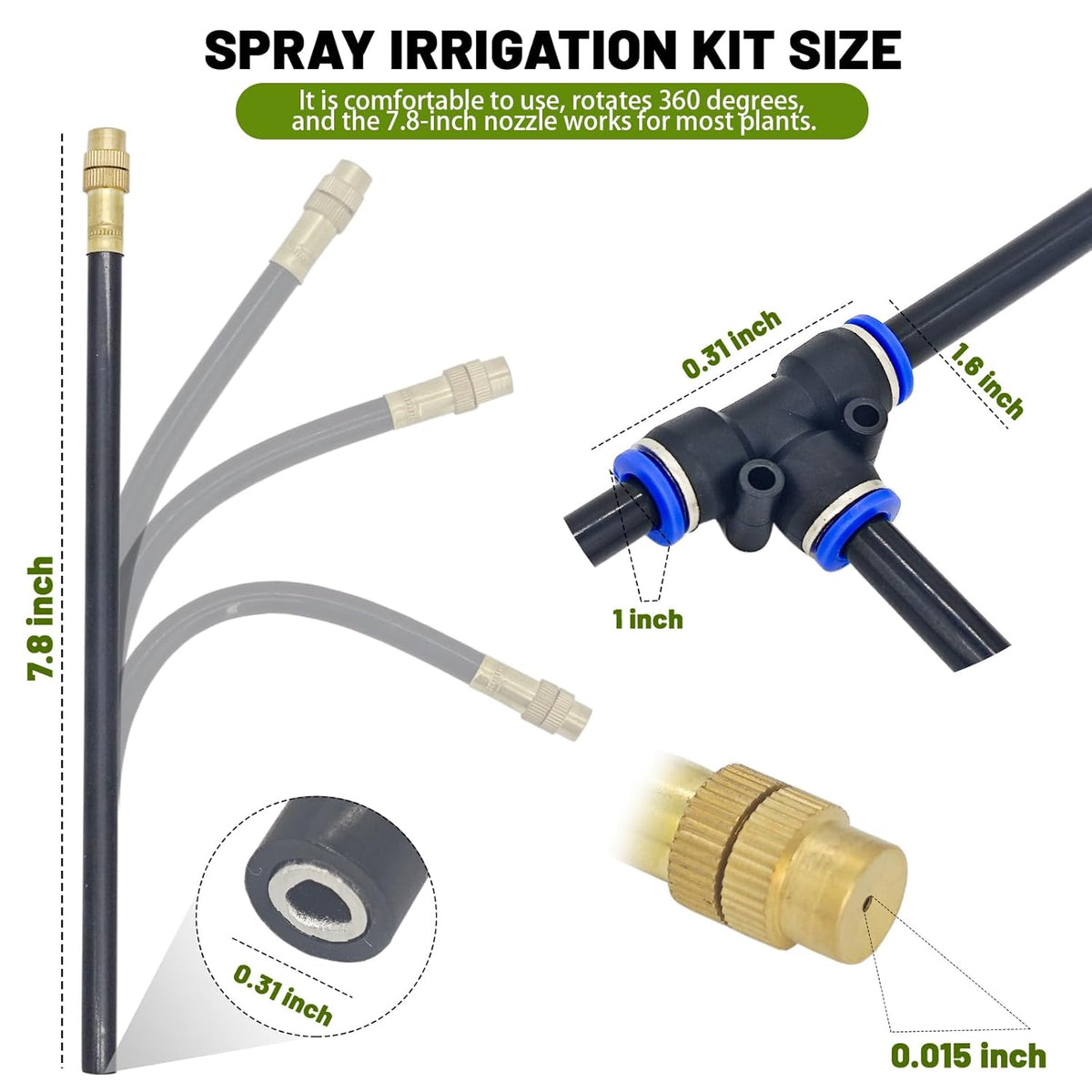 thiswing 360° adjustable drip irrigation system with 22 on a desk or shelf