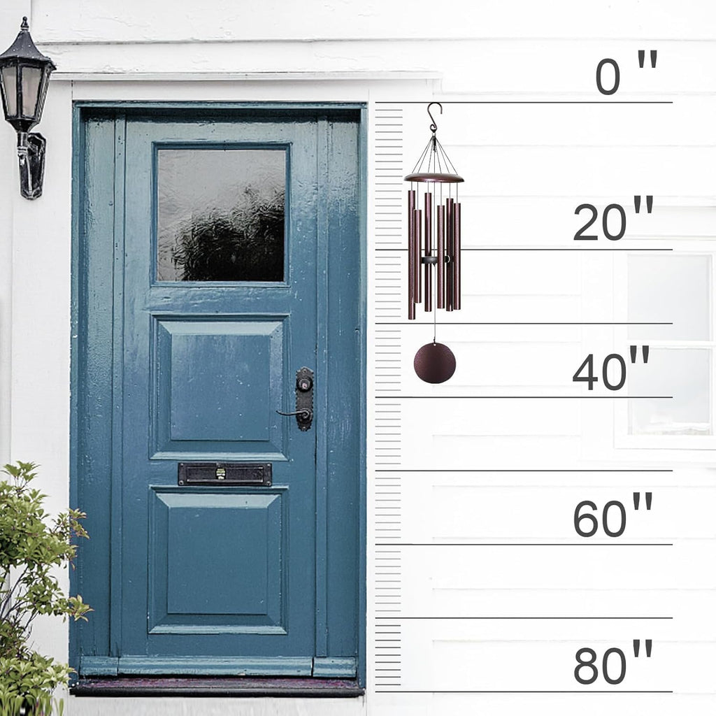 fdocoi wind chimes for outside deep tone,38'' large, package contents