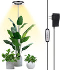 LBW Grow Lights for Indoor Plants, 6.3" Full Spectrum Grow Light, 72 LEDs | 10.4"-59” Height Adjustable Plant Light, 4 Brightness Levels, 4/8/12H Auto Timer, Ideal for Large Tall Plants, Black