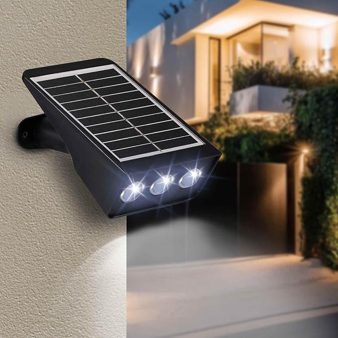 Solar Spot Lights Outdoor, 6 Pack Solar Landscape Spotlights 3 Lighting Modes IP65 Waterproof Adjustable Light House Lights Spot Light for Yard