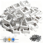 75 Set Light Clips for Govee H705A/B/C/H805 Outdoor Lights with 150 Screws Secure Mounting Brackets for Govee Permanent (H805/H705) Not Compatible Pro Version Outdoor Lights（White）