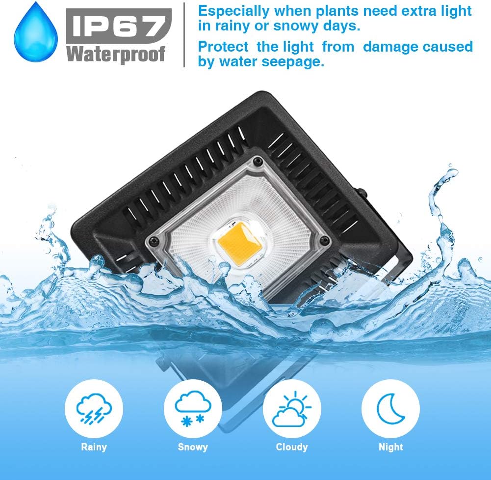 150w waterproof plant light, outdoor grow light, sunlike shown in use