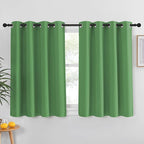 NICETOWN Froest Green Blackout Curtain for Living Room - Solid Thermal Insulated Grommet Blackout Panel/Drape for Bedroom Kitchen Window (1 Panel, 52 inches Wide by 54 inches Long)