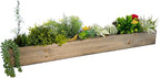 CYS EXCEL Rectangle Wood Planter Box with Removable Plastic Liner (H:4" Open:34"x5") | Multiple Size Choices Wood Rectangular Planter | Indoor Decorative Window Box