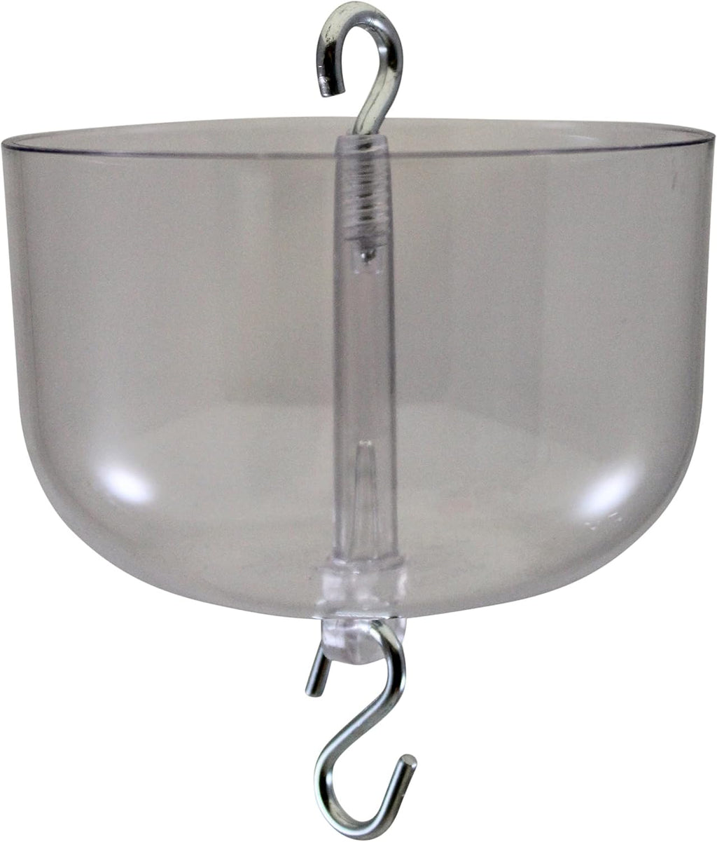 Nectar Protector Junior Bird Feeder Protection - Clear | See-Through Bowl Shows Water Level at a Glance - Compact Ant Moat Hangs Between Hook and Feeder to Protect Nectar