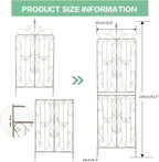 sungmor 2 pack large garden trellis, 92.5 inch showing dimensions