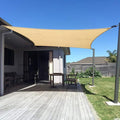 SUNNY GUARD Custom Size 11'x12' Rectangle Sand UV Block Sunshade for Backyard Yard Deck Patio Garden Outdoor Activities and Facility(Customized)
