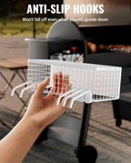 2 Pack Magnetic Storage Bin for Traeger Grills, Z GRILLS, PIT BOSS | Traeger Accessories with 5 Hooks, Compatible with Traeger Pro 22, Pro 34, Pro 575, Pro 780, Ironwood 885, Ironwood 650, White