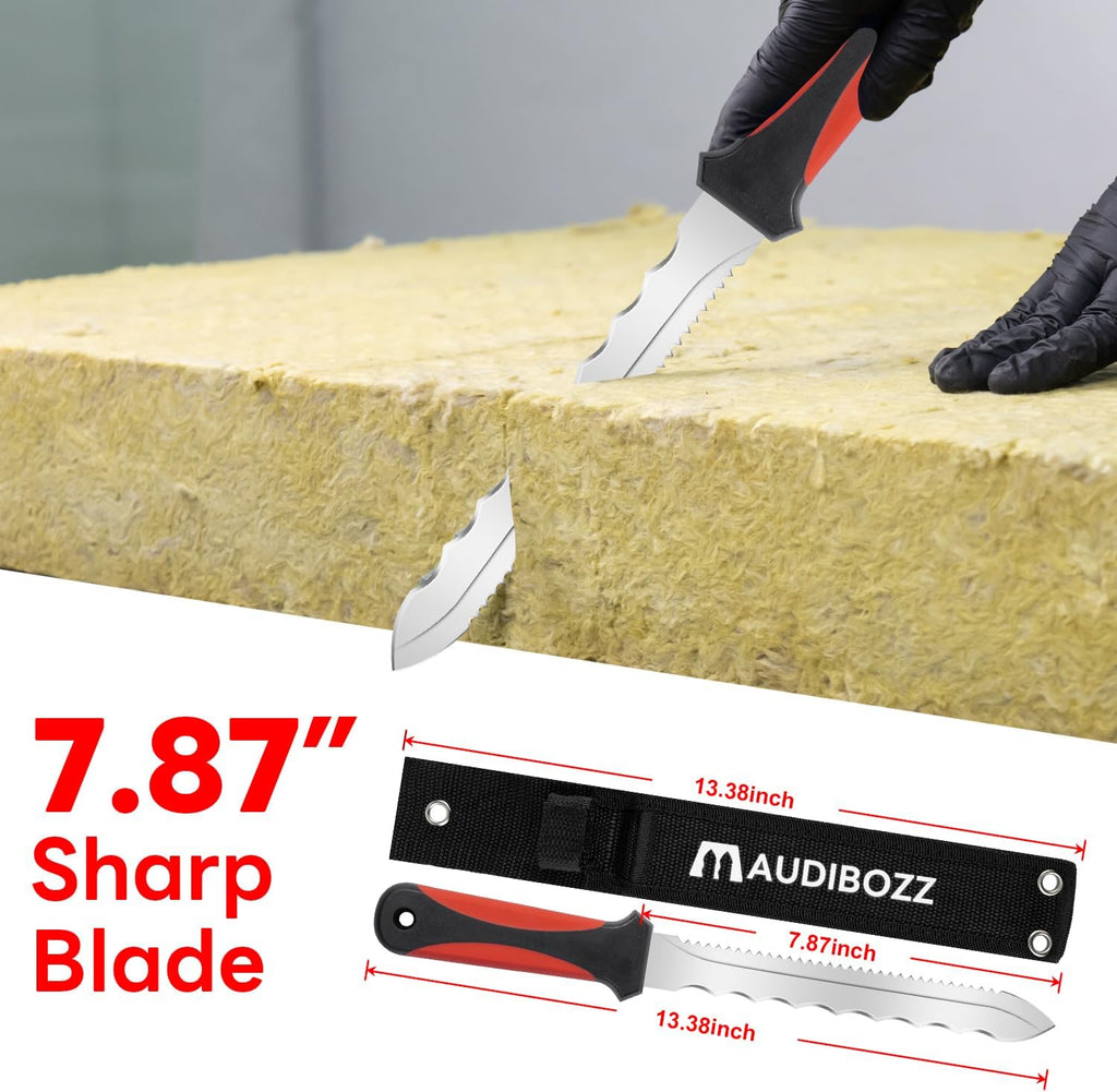 Insulating Knife, Lightweight sod knife - 7.87 stainless steel blade, suitable for outdoor gardening and cutting insulating materials