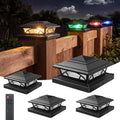aponuo solar post cap lights outdoor rgb color, main product view
